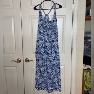 Fish Print Maxi Dress